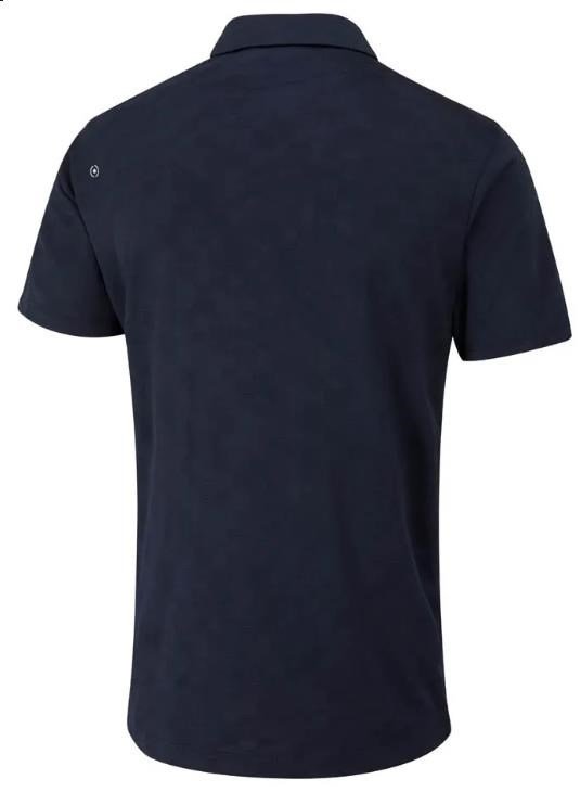Ping Kenan Textured męskie polo, granatowe