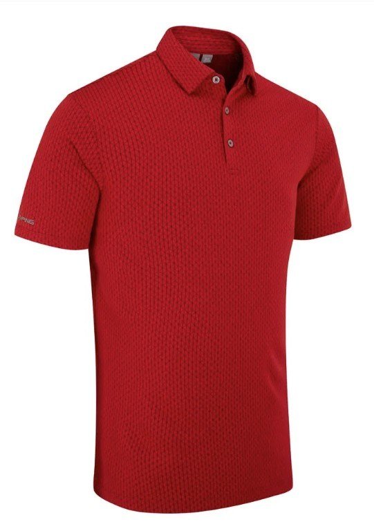 Ping Hershel męskie polo, czerwone