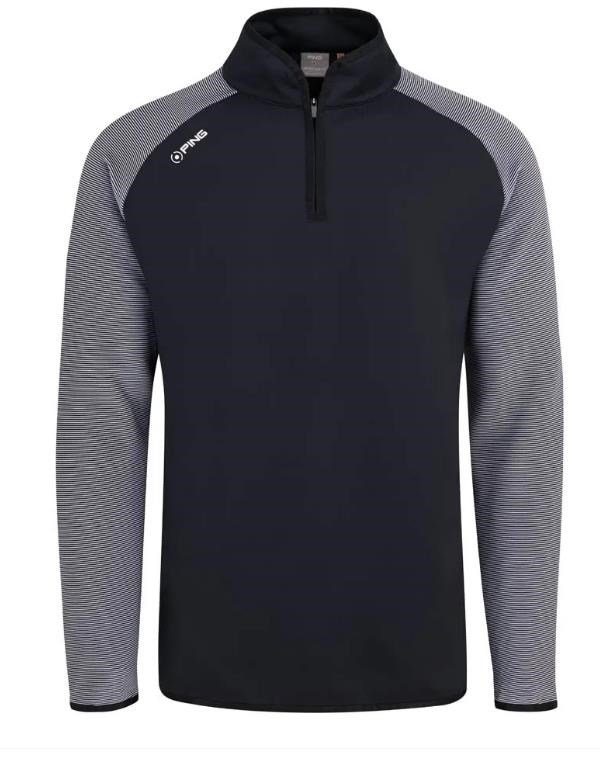 Ping Strio Performance Midlayer męska bluza, czarno/biała