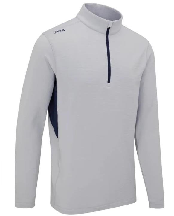 Ping Rhodri Half Zip Fleece męska bluza, szaro/granatowa