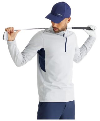 Ping Rhodri Half Zip Fleece męska bluza, szaro/granatowa