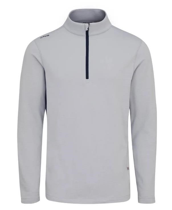 Ping Rhodri Half Zip Fleece męska bluza, szaro/granatowa