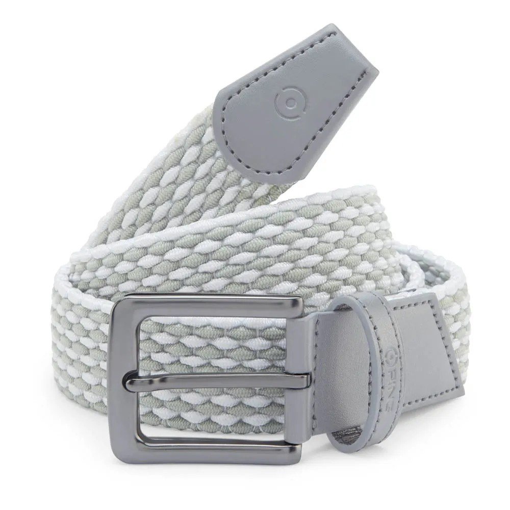 Ping Stretch Webbing pasek męski, szaro/biały