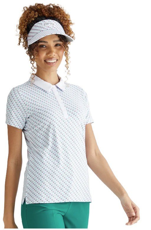 Ping Bethany damskie polo, neotheric/white