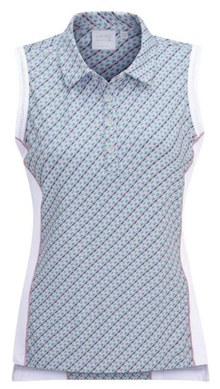 Ping Colleen damskie polo sleeveless, neoteric/białe
