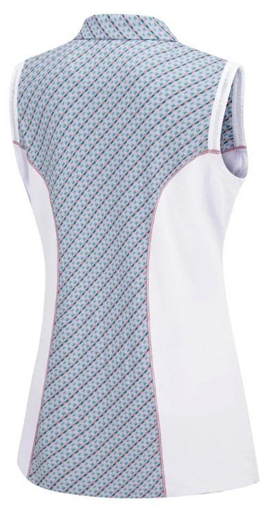 Ping Colleen damskie polo sleeveless, neoteric/białe