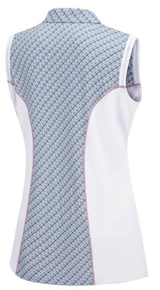 Ping Colleen damskie polo sleeveless, neoteric/białe