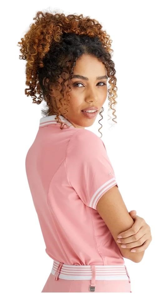 Ping Ali damskie polo, sweet pea/white