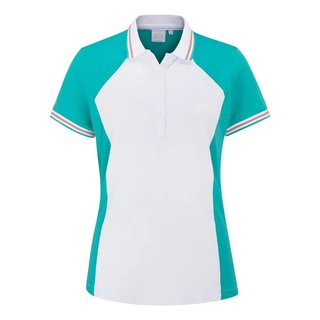 Ping Ali damskie polo, turkusowo/białe