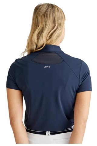 Ping Oona damskie polo, granatowe
