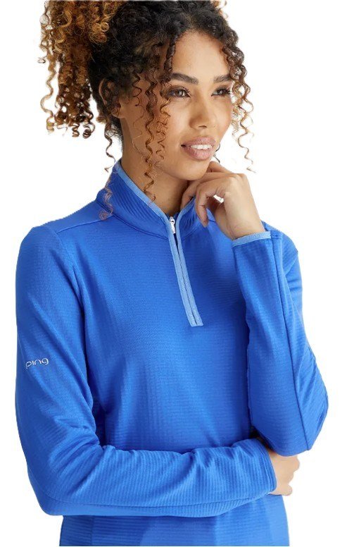 Ping Abigale Performance Fleece damska bluza, niebieska