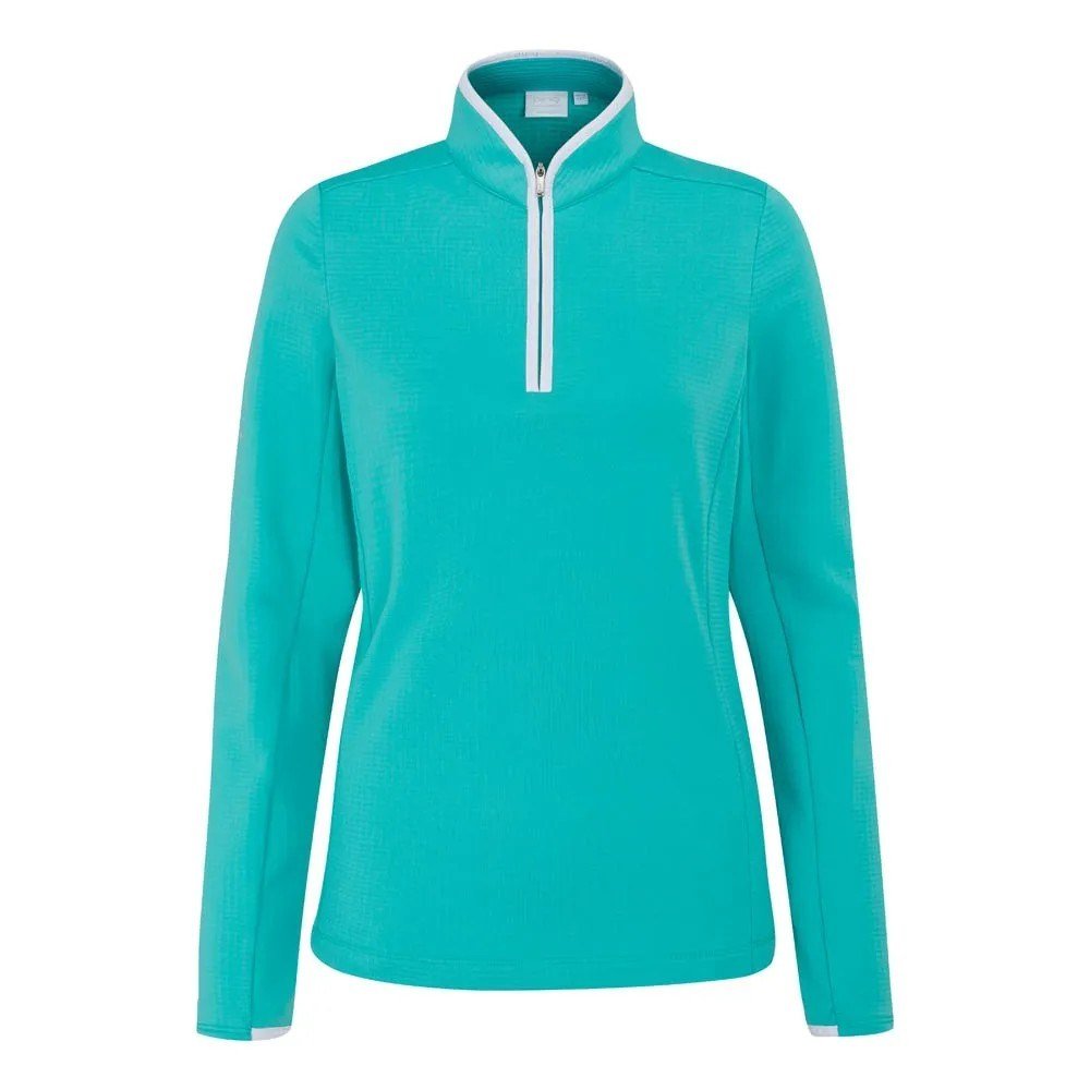 Ping Abigale Performance Fleece damska bluza, turkusowa