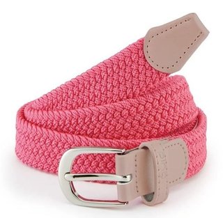 Ping stretch webbing damski pasek, flamingo