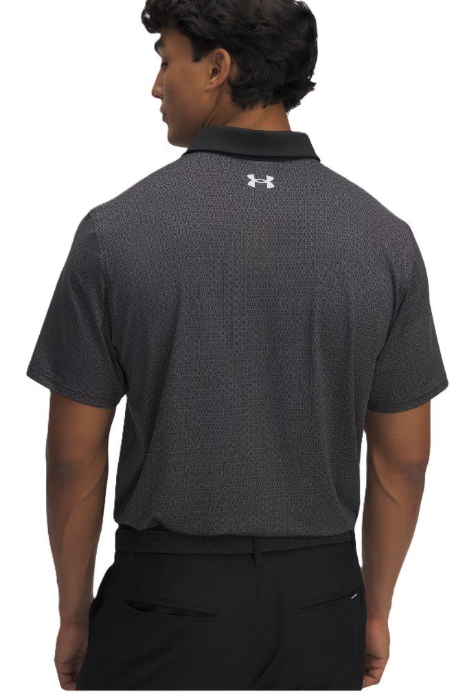 Under Armour T2G Printed męskie polo, czarno/szare