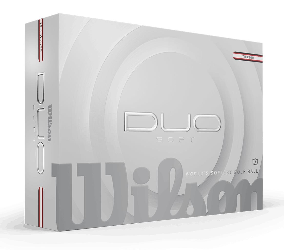 Wilson Duo Soft TRK360 piłki golfowe, biało/czerwone