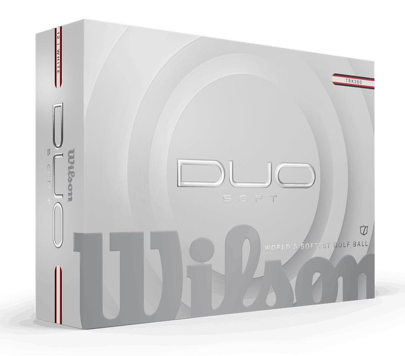 Wilson Duo Soft TRK360 piłki golfowe, biało/czerwone