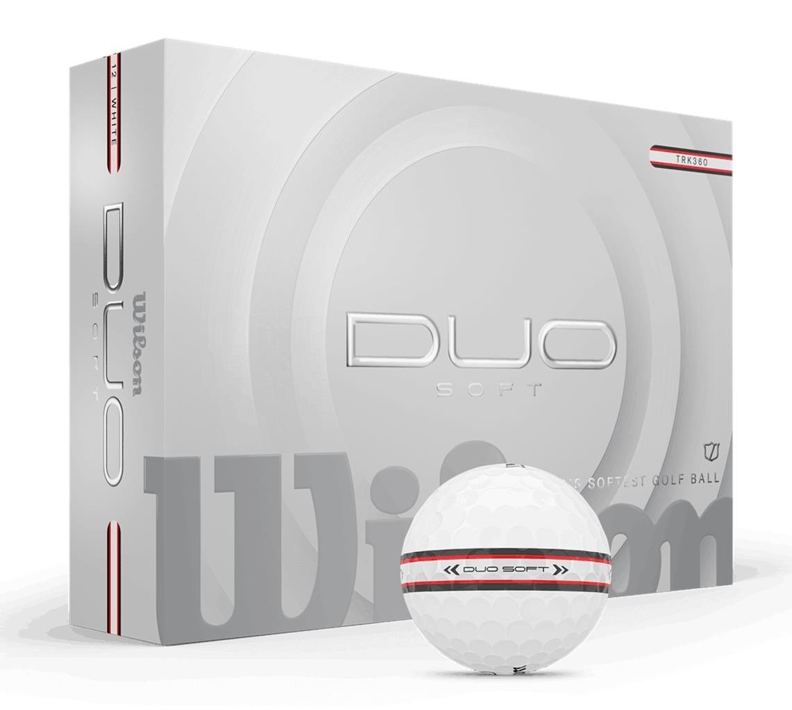 Wilson Duo Soft TRK360 piłki golfowe, biało/czerwone