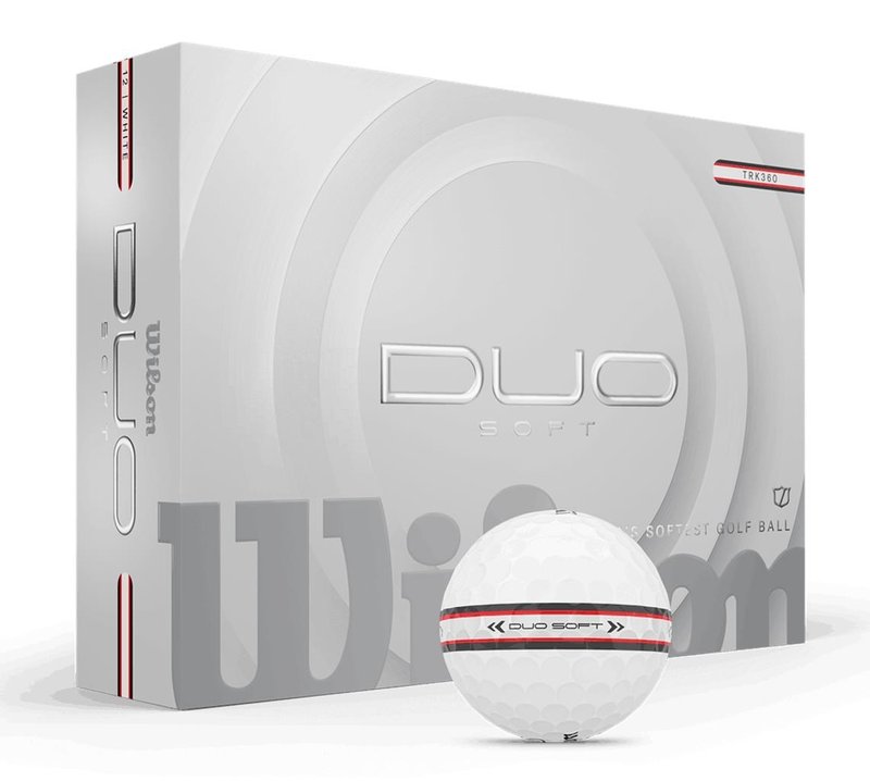 Wilson Duo Soft TRK360 piłki golfowe, biało/czerwone