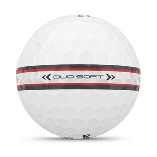 Wilson Duo Soft TRK360 piłki golfowe, biało/czerwone