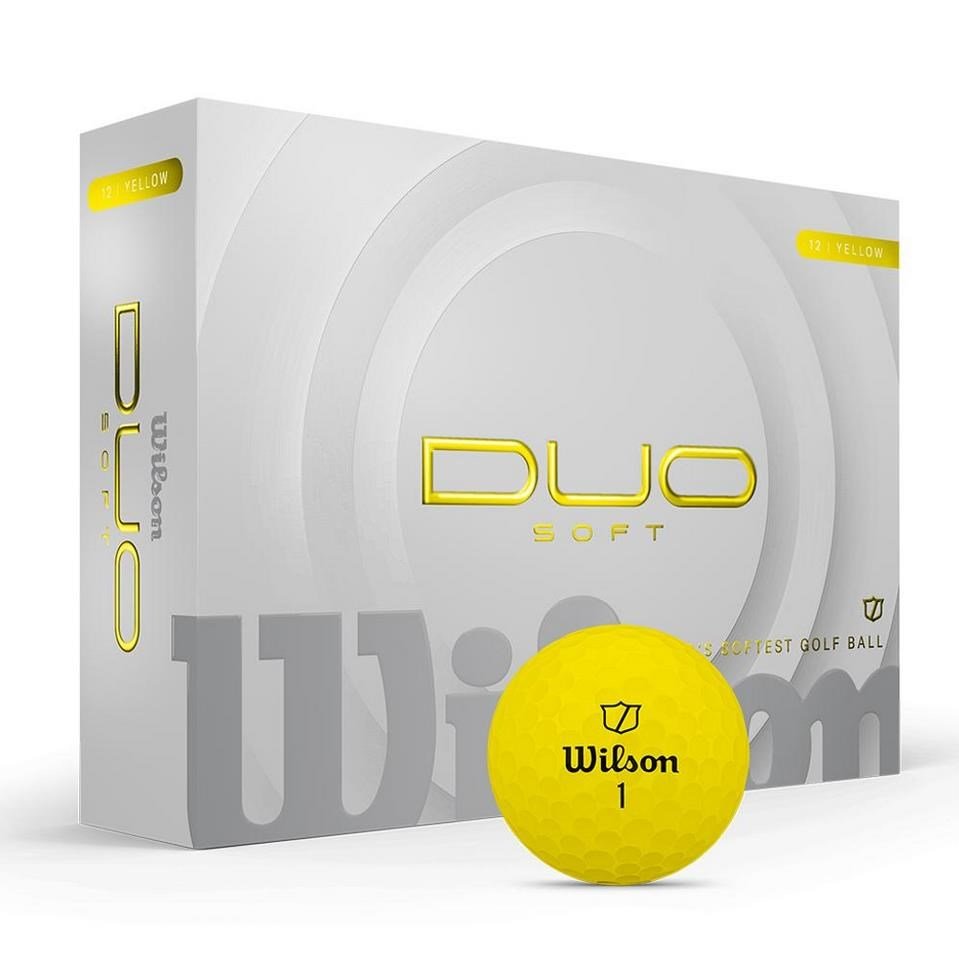 Wilson Duo Soft piłki golfowe, żółte