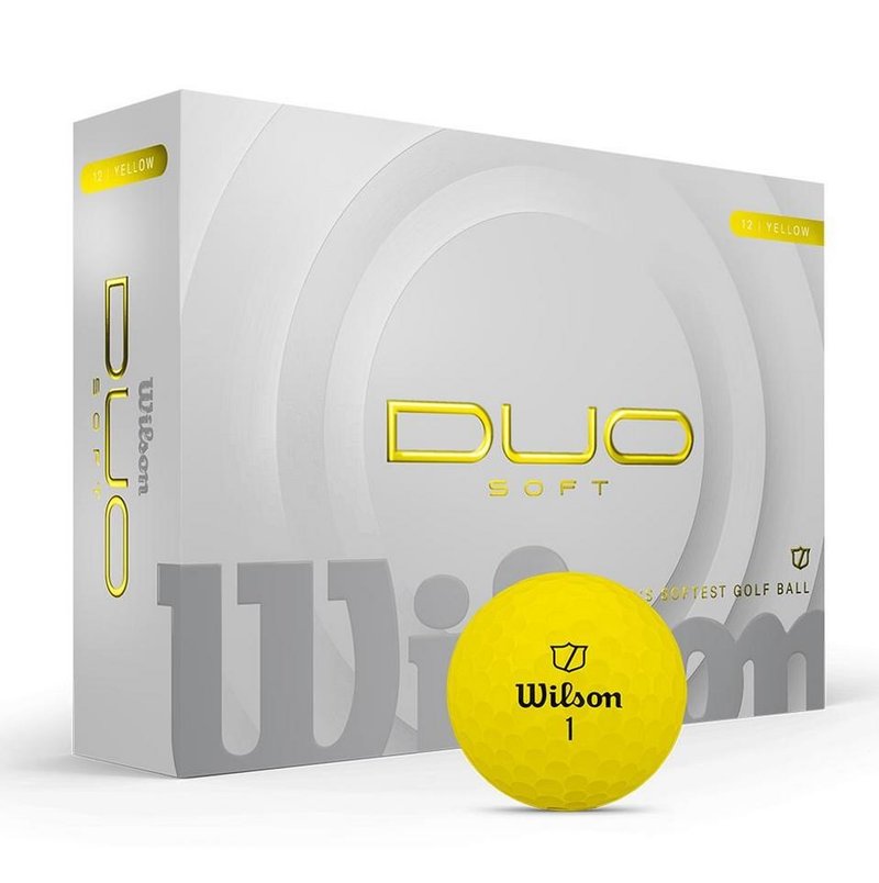 Wilson Duo Soft piłki golfowe, żółte