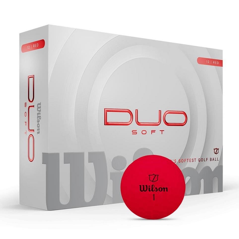 Wilson Duo Soft piłki golfowe, czerwone