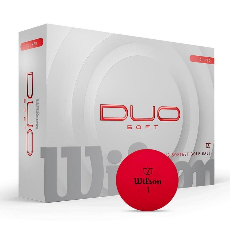 Wilson Duo Soft piłki golfowe, czerwone