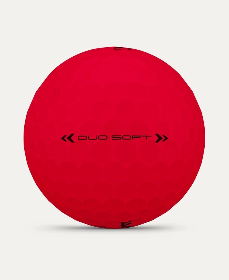 Wilson Duo Soft piłki golfowe, czerwone