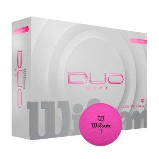 Wilson Duo Soft piłki golfowe, różowe
