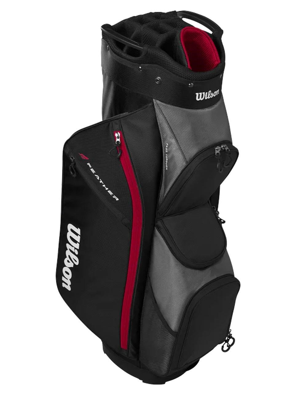 Wilson Feather cart bag, czarno/szaro/czerwony
