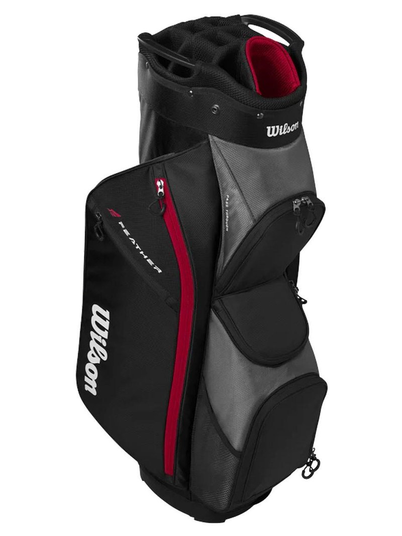 Wilson Feather cart bag, czarno/szaro/czerwony