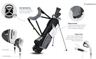 Masters GX1 Gts męski półzestaw golfowy, grafit