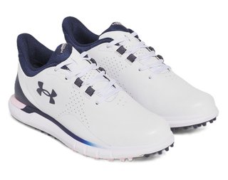 Under Armour Drive Fade SL damskie buty golfowe, biało/różowo/granatowe