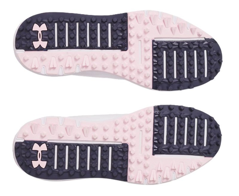 Under Armour Drive Fade SL damskie buty golfowe, biało/różowo/granatowe