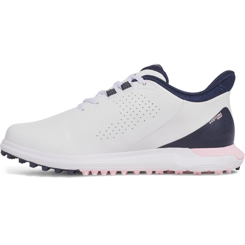 Under Armour Drive Fade SL damskie buty golfowe, biało/różowo/granatowe