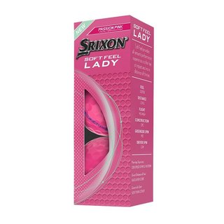 Srixon Soft Feel Lady damskie piłki golfowe, różowe