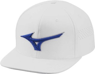 Mizuno Tour Flat Snapback męska czapka z daszkiem, biała