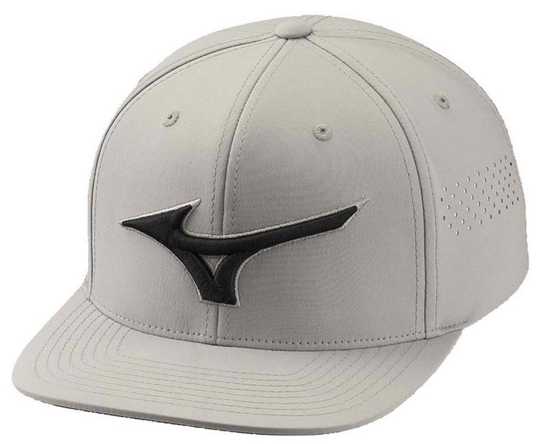 Mizuno Tour Flat Snapback męska czapka z daszkiem, szara