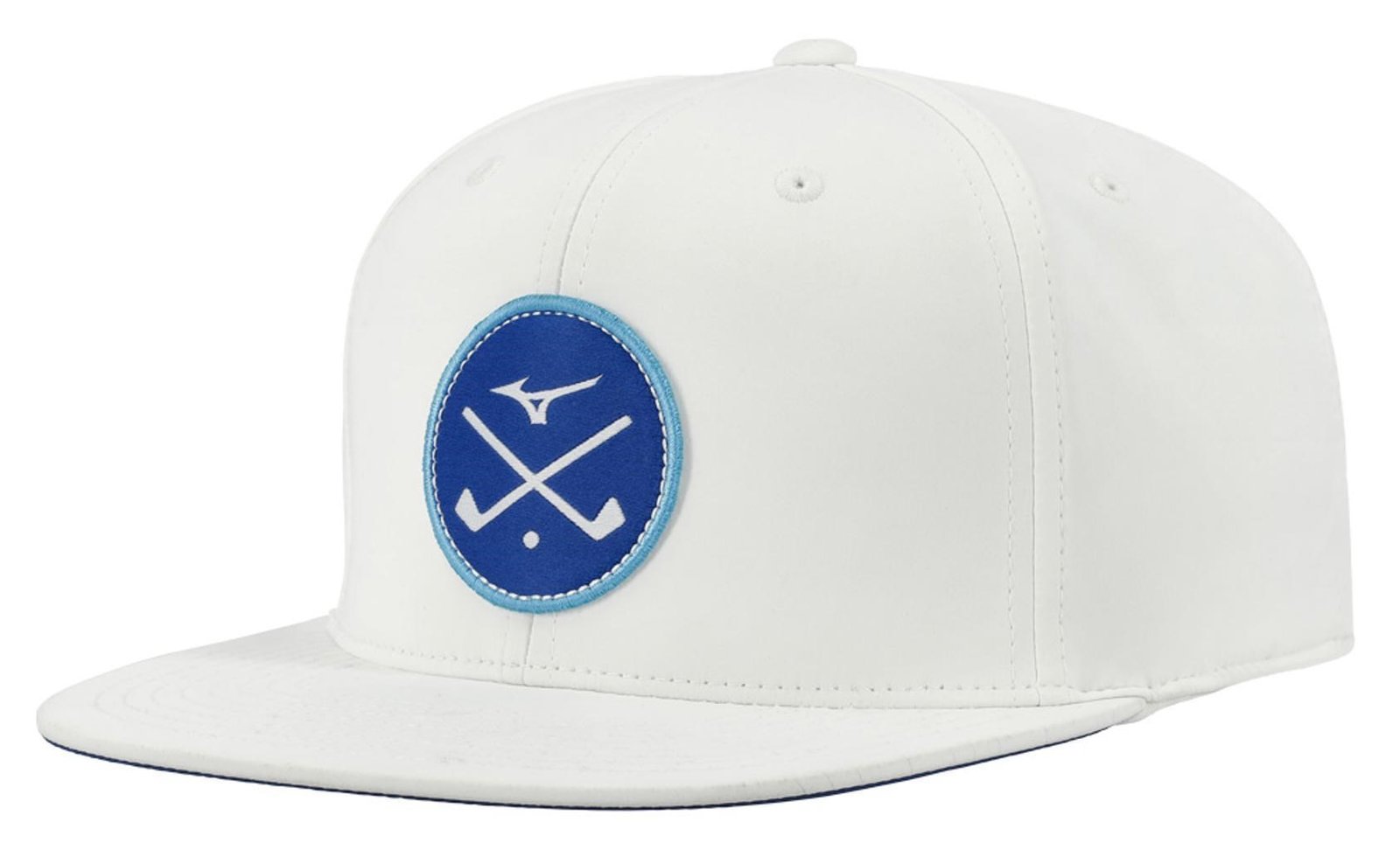 Mizuno Crossed Clubs Snapback męska czapka z daszkiem, biała