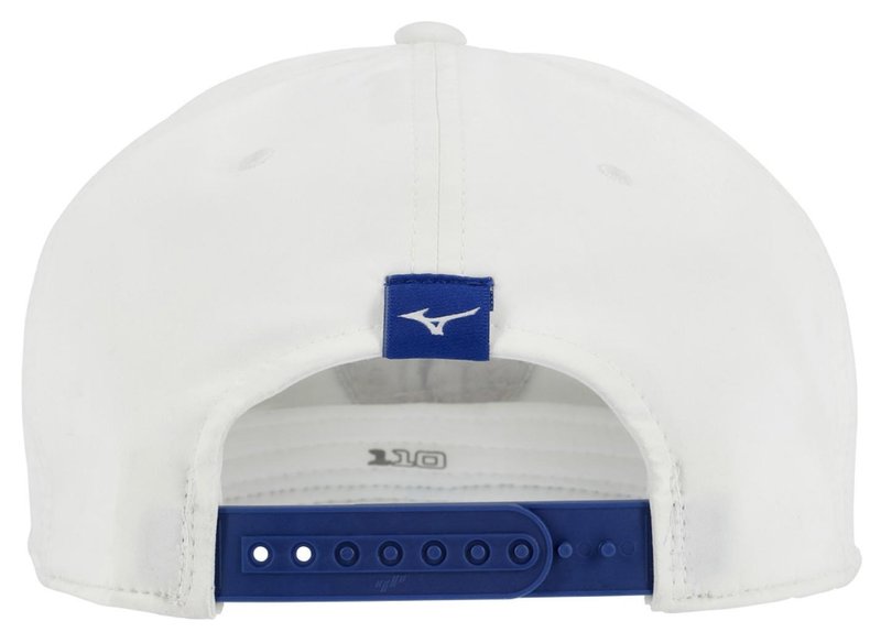 Mizuno Crossed Clubs Snapback męska czapka z daszkiem, biała