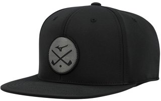 Mizuno Crossed Clubs Snapback męska czapka z daszkiem, czarna