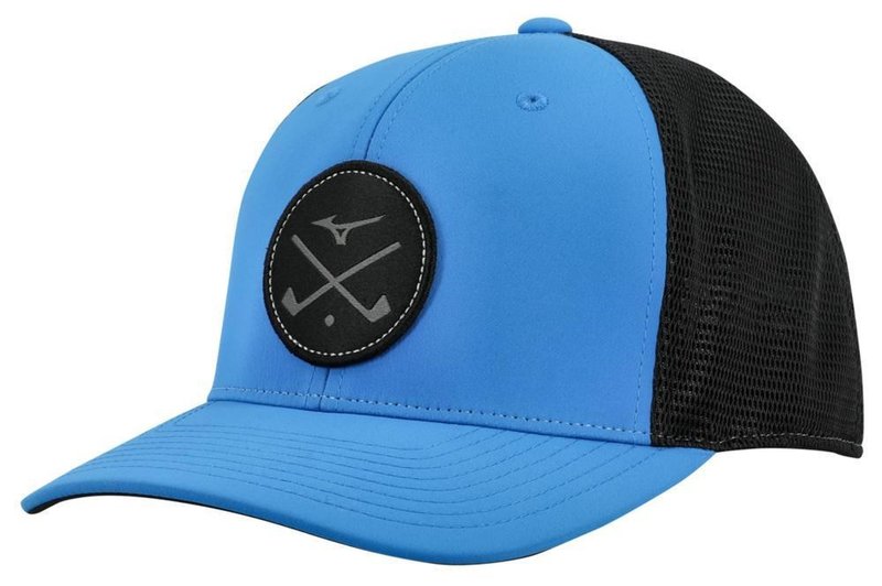 Mizuno Crossed Clubs Meshback męska czapka z daszkiem, niebiesko/czarna