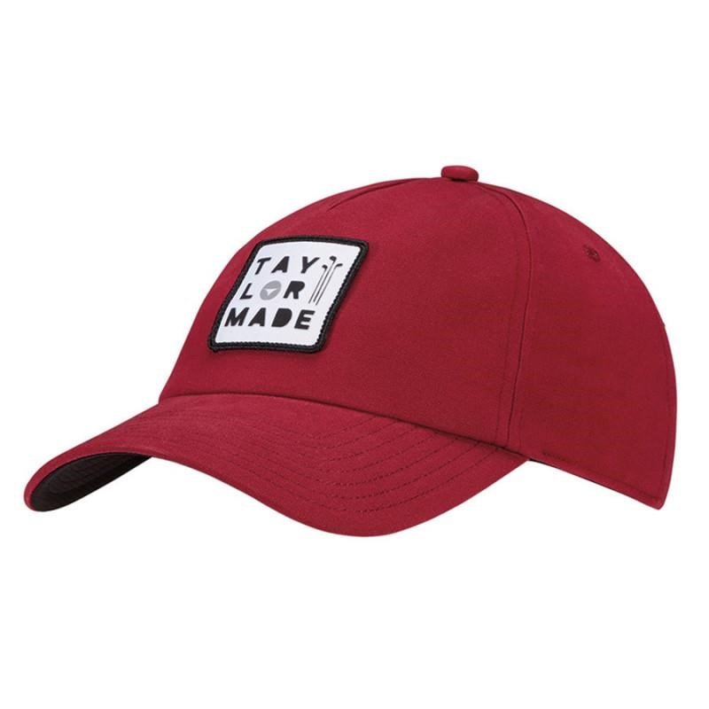 TaylorMade 5 panel czapka z daszkiem, czerwona