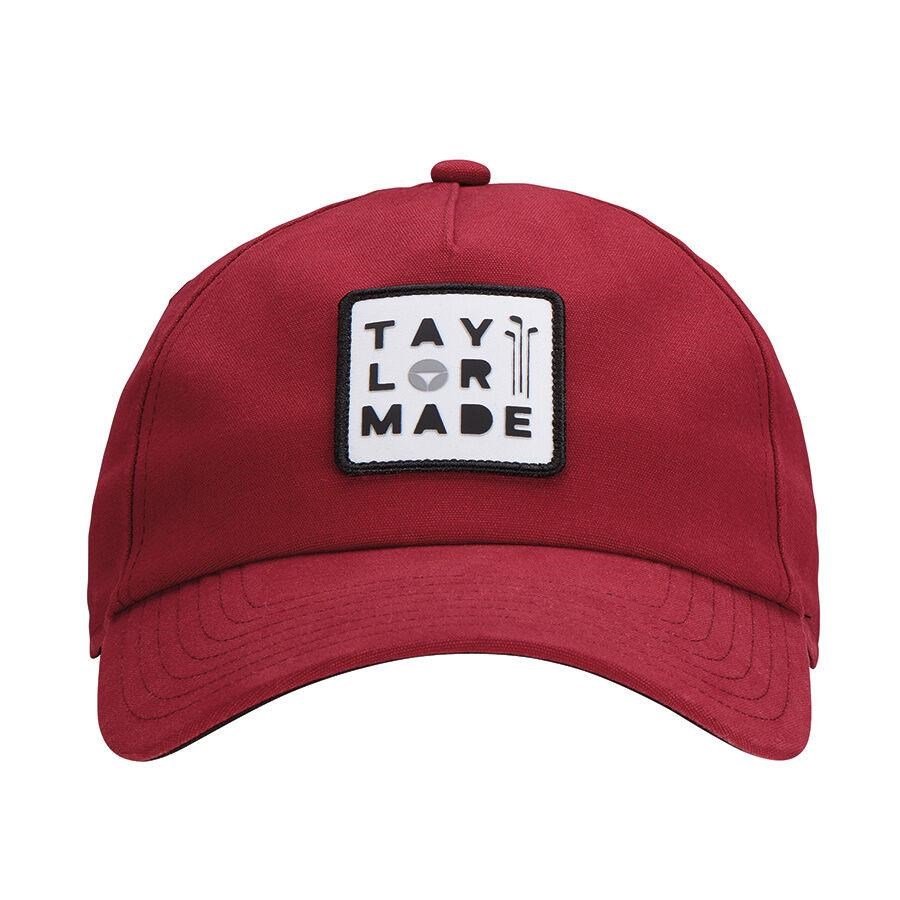 TaylorMade 5 panel czapka z daszkiem, czerwona