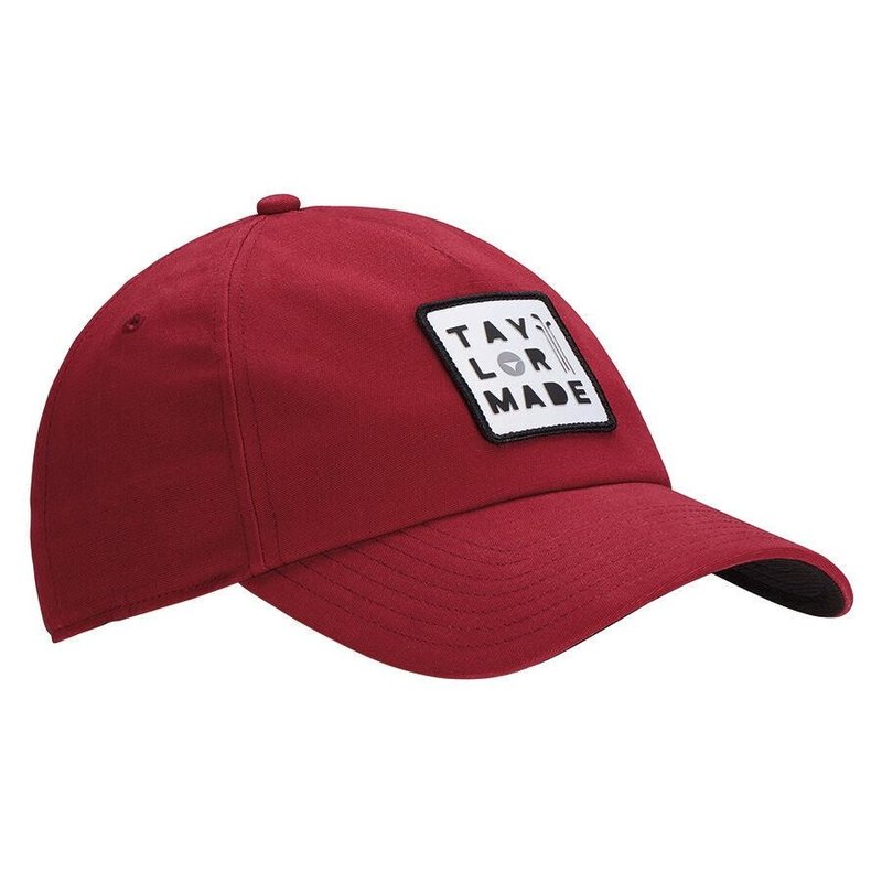 TaylorMade 5 panel czapka z daszkiem, czerwona