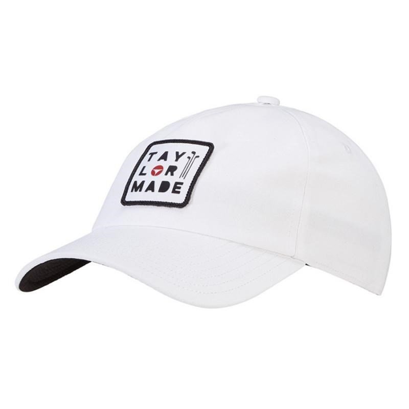 TaylorMade 5 Panel czapka z daszkiem, biała