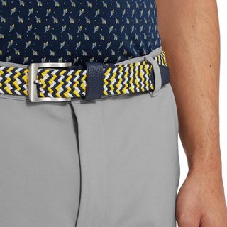 FootJoy Braided pasek, navy/white/taxi