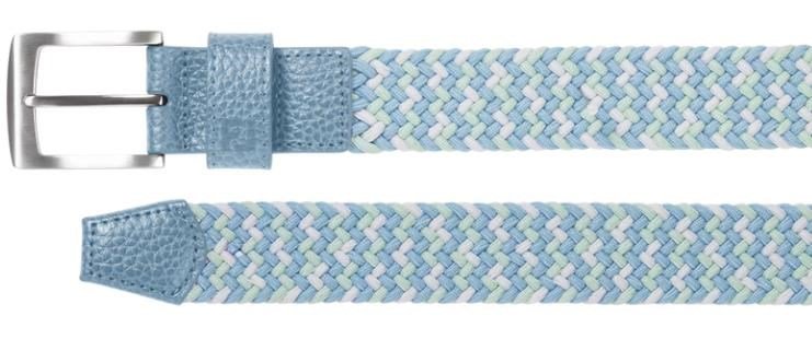 FootJoy Braided pasek, blue jay/white/pistachio