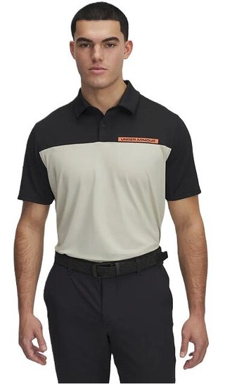 Under Armour T2G Color Block męskie polo, czarne