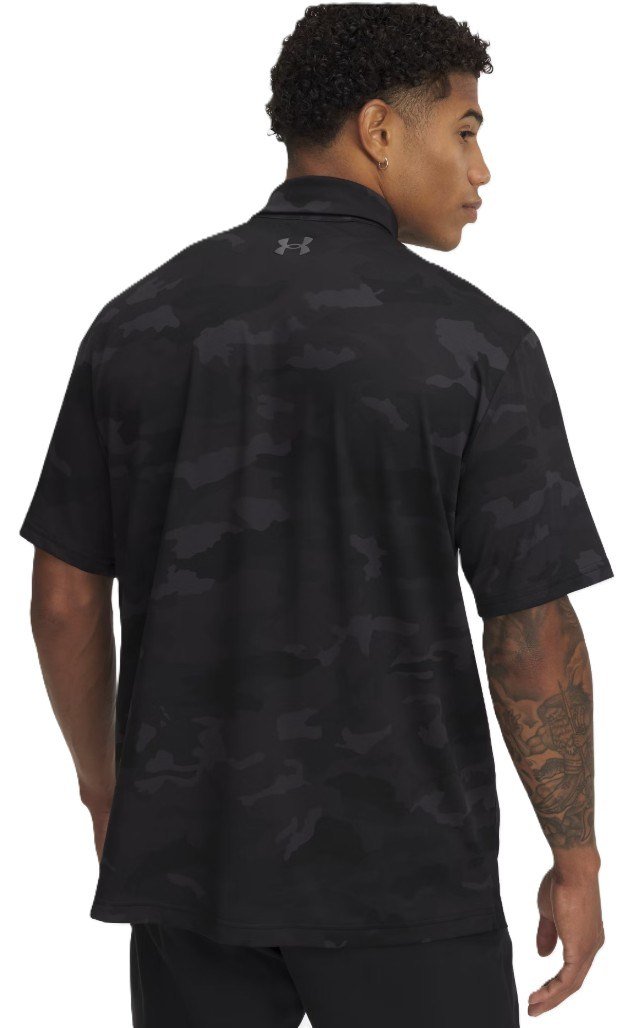 Under Armour Playoff 3.0 Printed męskie polo, czarne